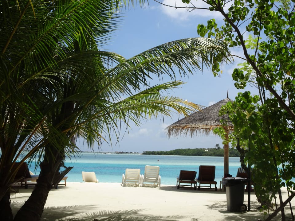 Von Terrasse aus Cinnamon Dhonveli Maldives