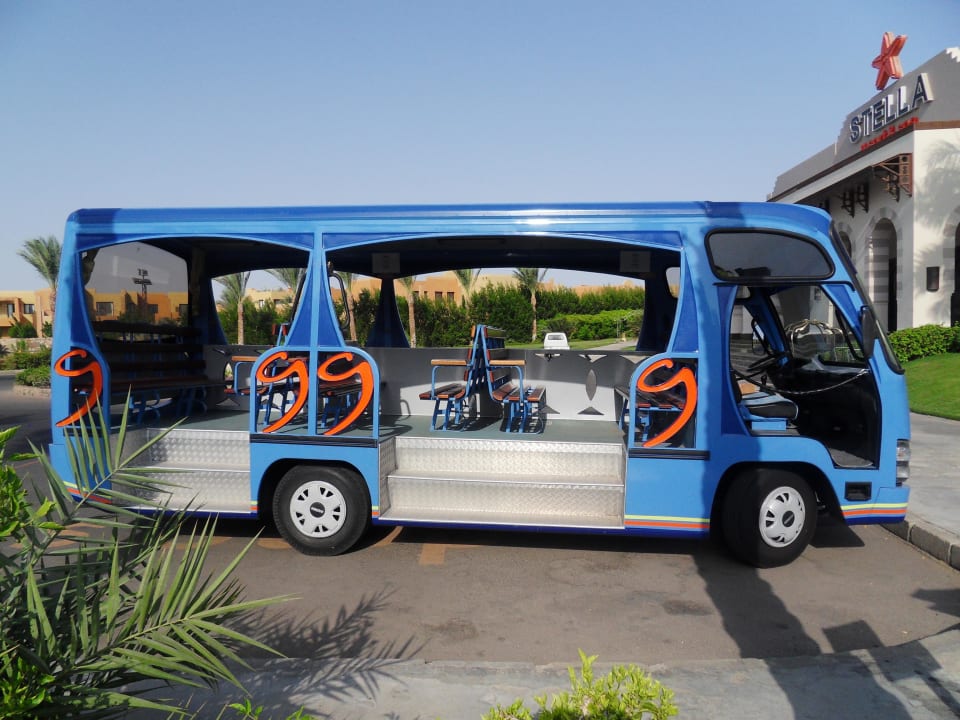 Shuttel Bus Einstieg Seite Stella Garden Resort & Spa, Makadi Bay