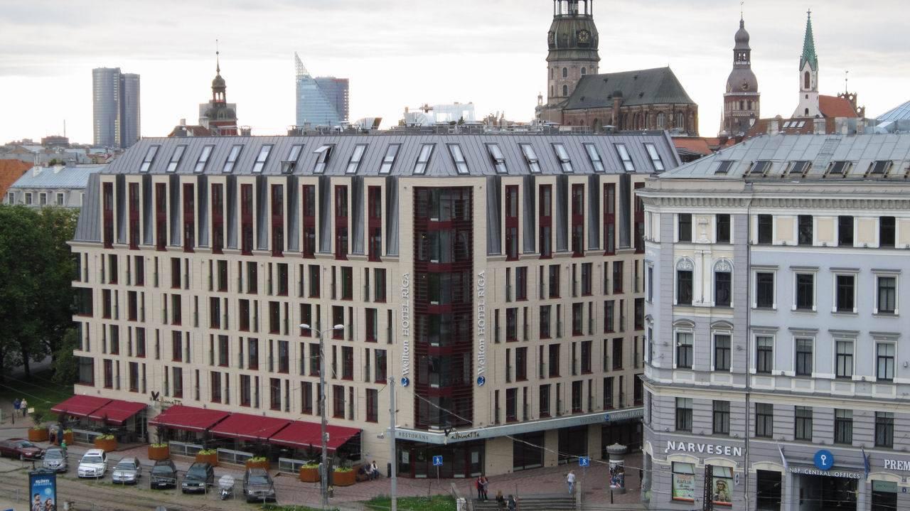 View from Vertigo Bar Wellton Riga Hotel & SPA