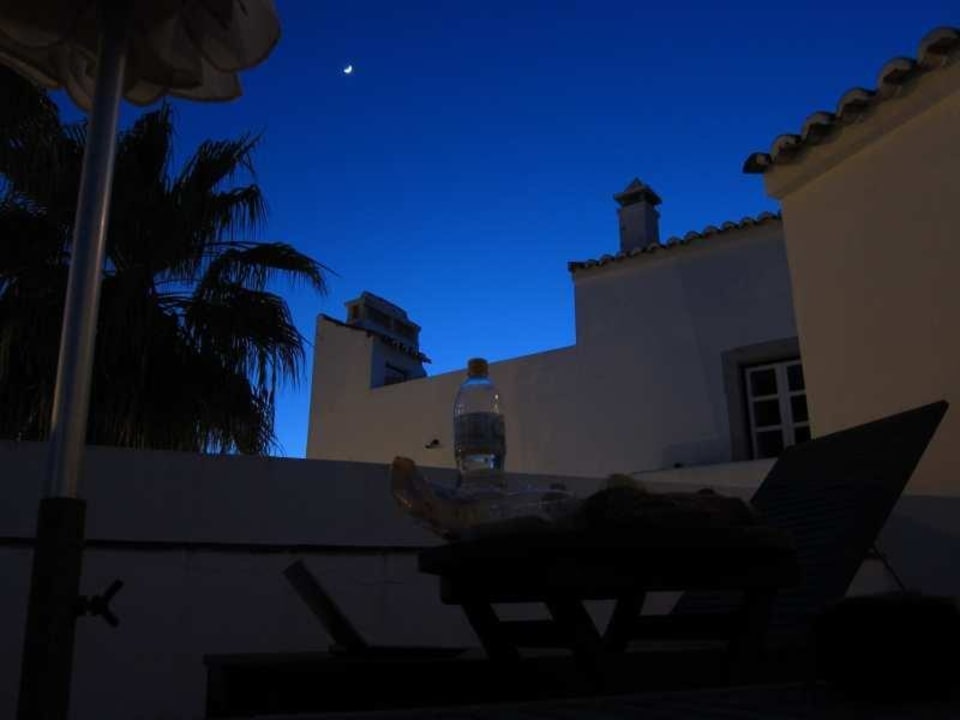 Balkon in der Nacht Casa de Estoi
