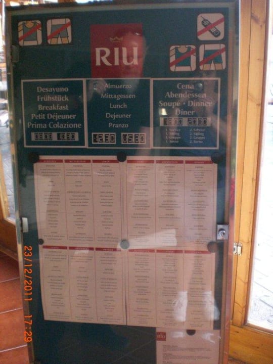 Speiseplan Relaxia Olivina