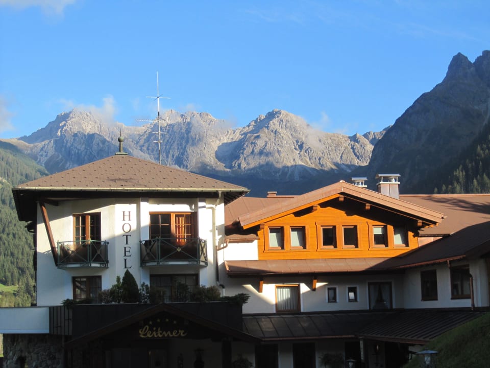 Das Hotel vom Parkplatz aus Hotel Leitner
