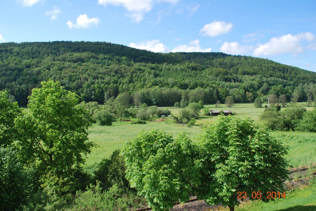 Ausblick vom Balkon Landhotel Weisses Ross garni