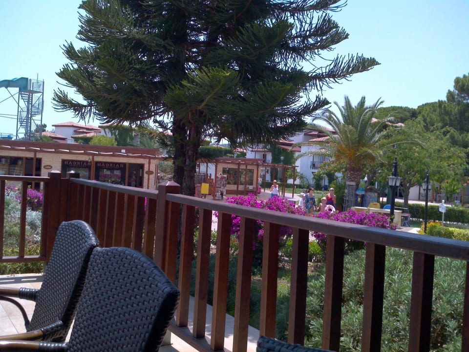 Вид на територию из ресторана Club Marco Polo