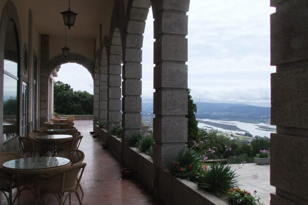 Hotelterrasse mit Blick aufs Meer Pousada Viana do Castelo
