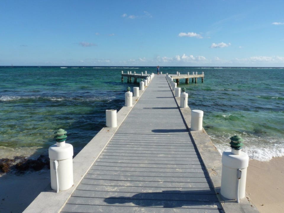 Steg vom Strand Wyndham Reef Resort, Grand Cayman