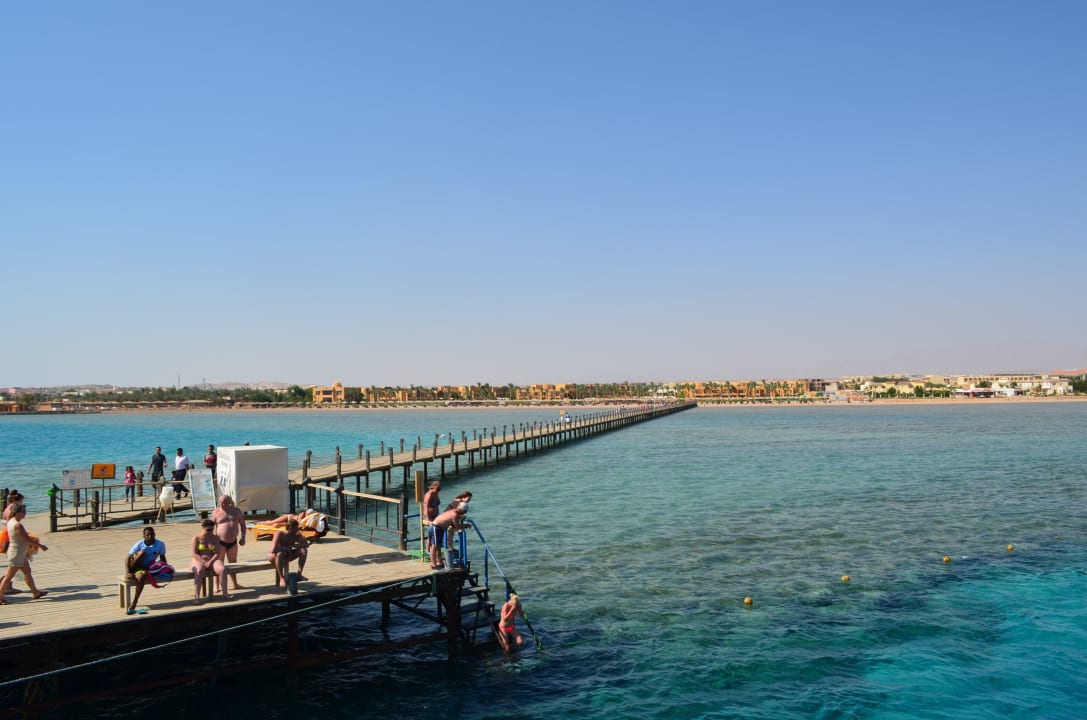 Hotelsteg/Einstig zum Schnorcheln Stella Beach Resort & Spa Makadi Bay