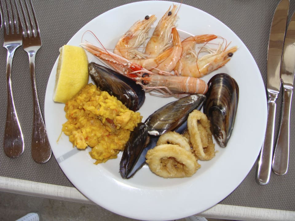 Meeresfrüchte vom Buffet Hipotels Gran Conil Hotel