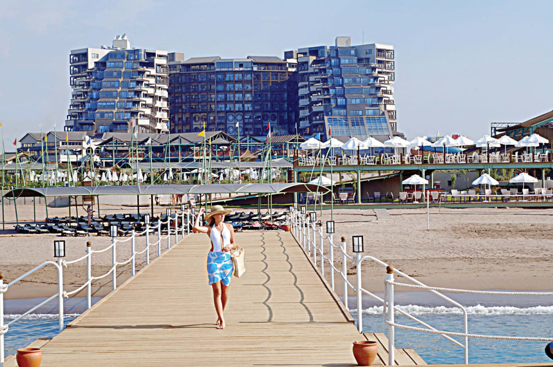 By the Peer on the beach Limak Lara Deluxe Hotel & Resort