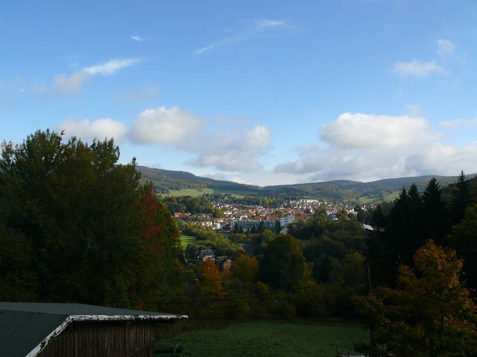 Ausblick aus der Ferienwohnung Panoramablick Ferienparadies am Rennweg