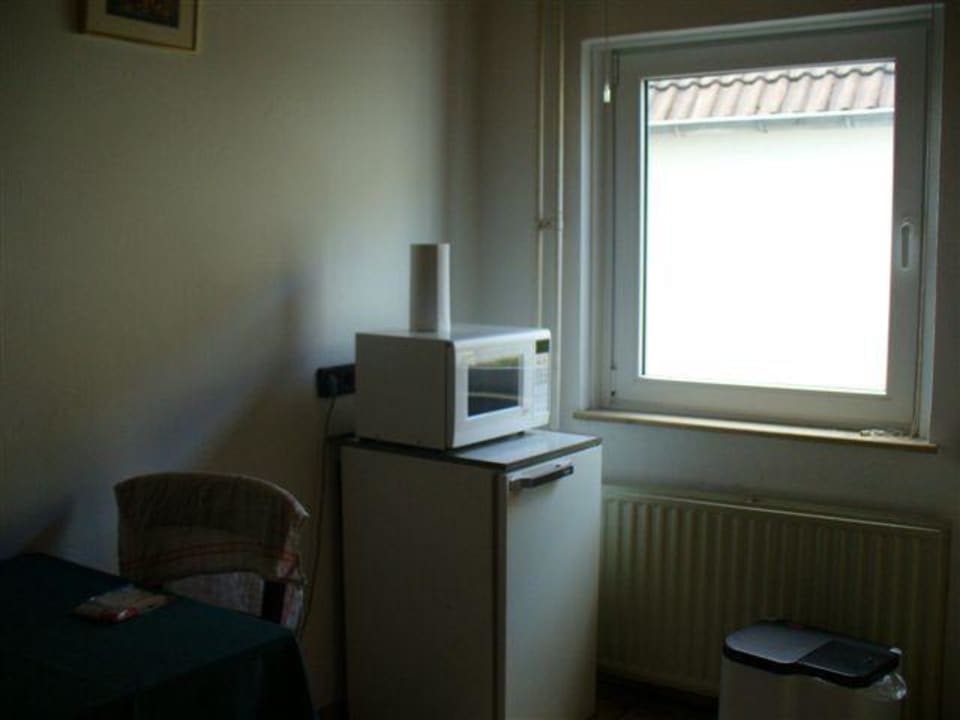 Mikrowelle in Küche EG Apartments Stegelshof