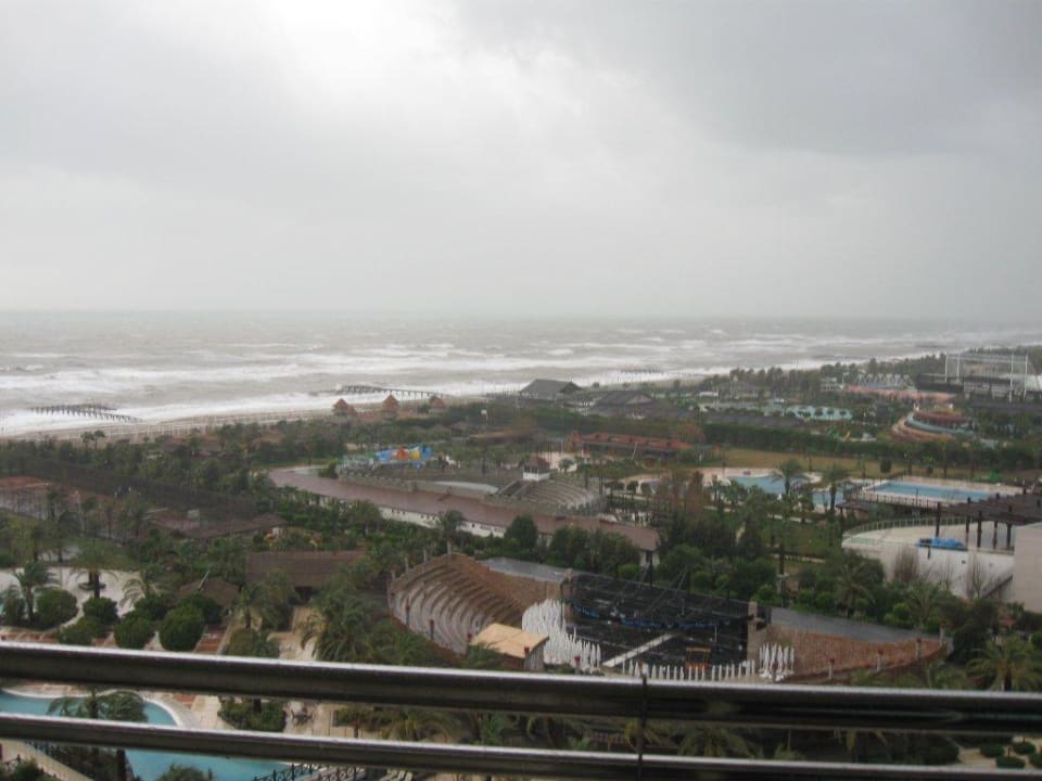 Aussicht vom Balkon Royal Wings Hotel