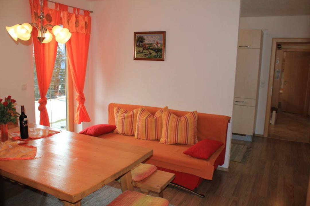 Wohnzimmer Ferienwohnung Fussalm