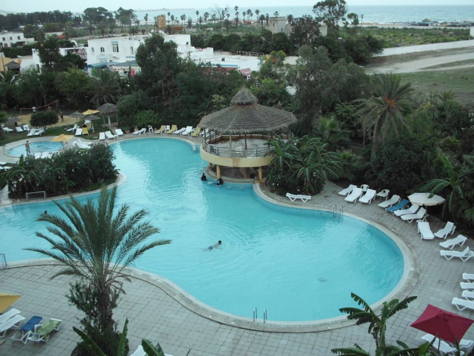 Blick vom Zimmer Hotel African Queen