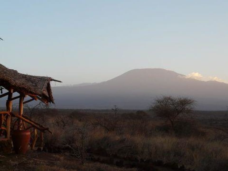 Blick auf den Kili Satao Elerai Camp