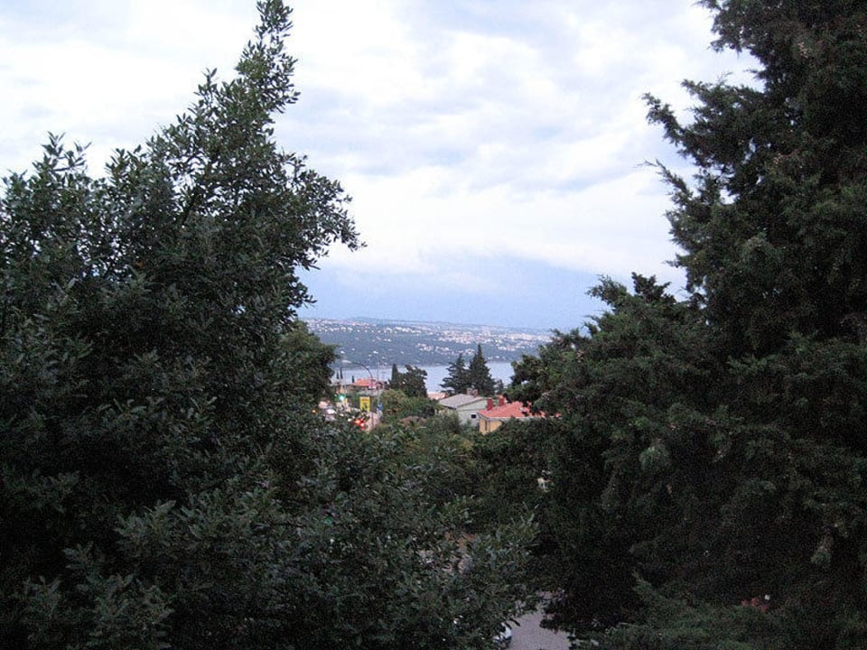 Blick vom Balkon über die Bucht Villa Marija Opatija