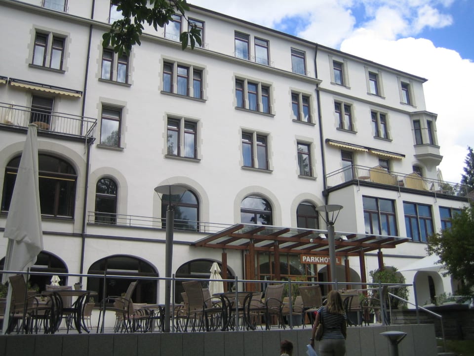 Eingang/Terrasse Dorint Parkhotel Jordanbad