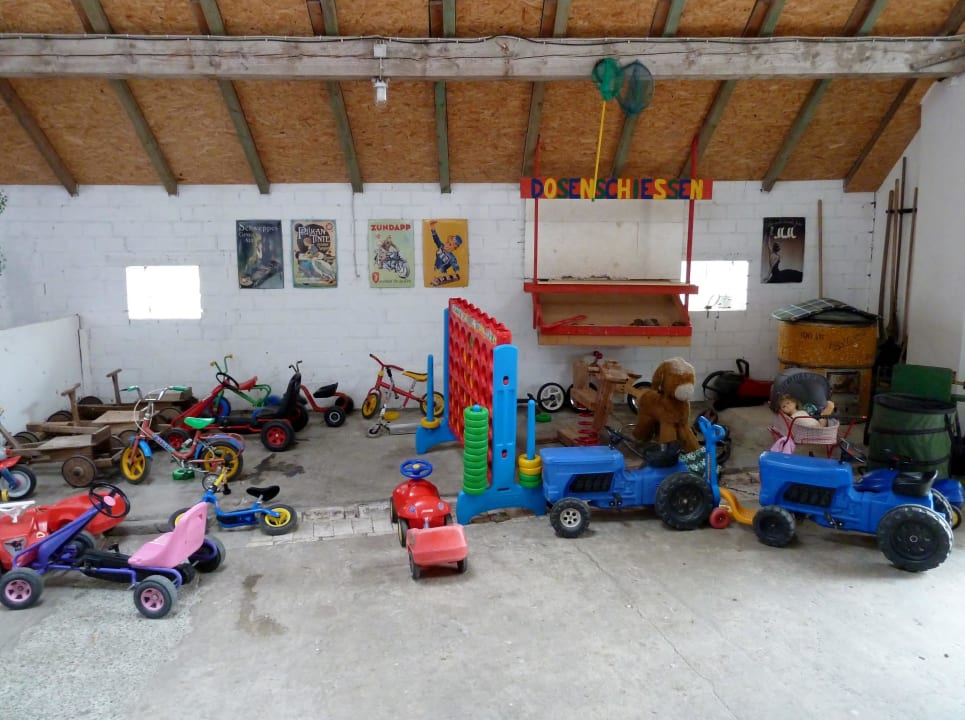 Spielecke für schlechtes Wetter Ferienhof Upwarf