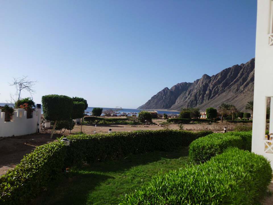 Blick von unserer Terrasse zum Meer Happy Life Village