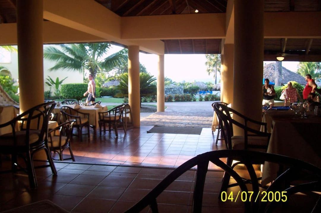Blick vom Speisesaal zum Meer Hotel Hacienda Resort