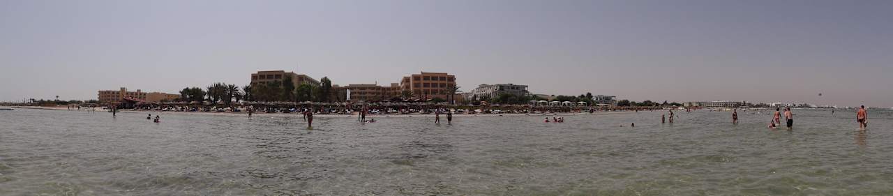 Widok z morza Hotel Rosa Beach