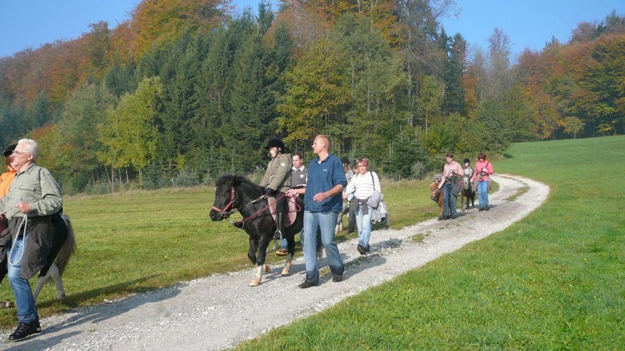 Ausritt mit Eltern Hotel Reiterhof Pichler und Nebenhäuser