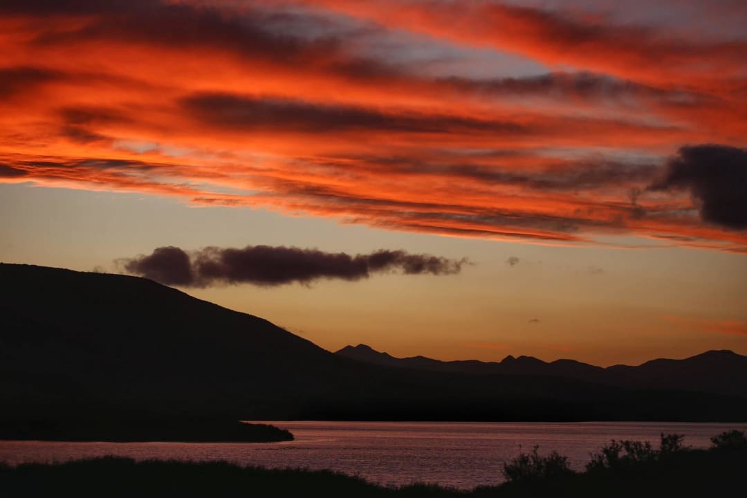 The Sunset im Sanbona Sanbona Wildlife Reserve - Gondwana Lodge