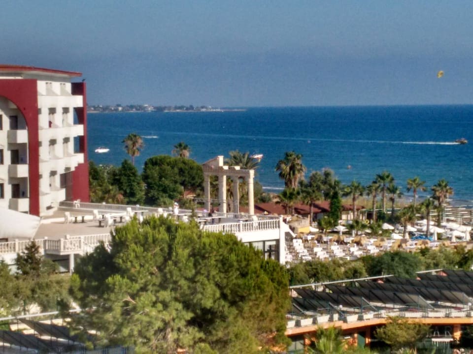 Blick bis Side Hotel Miramare Beach