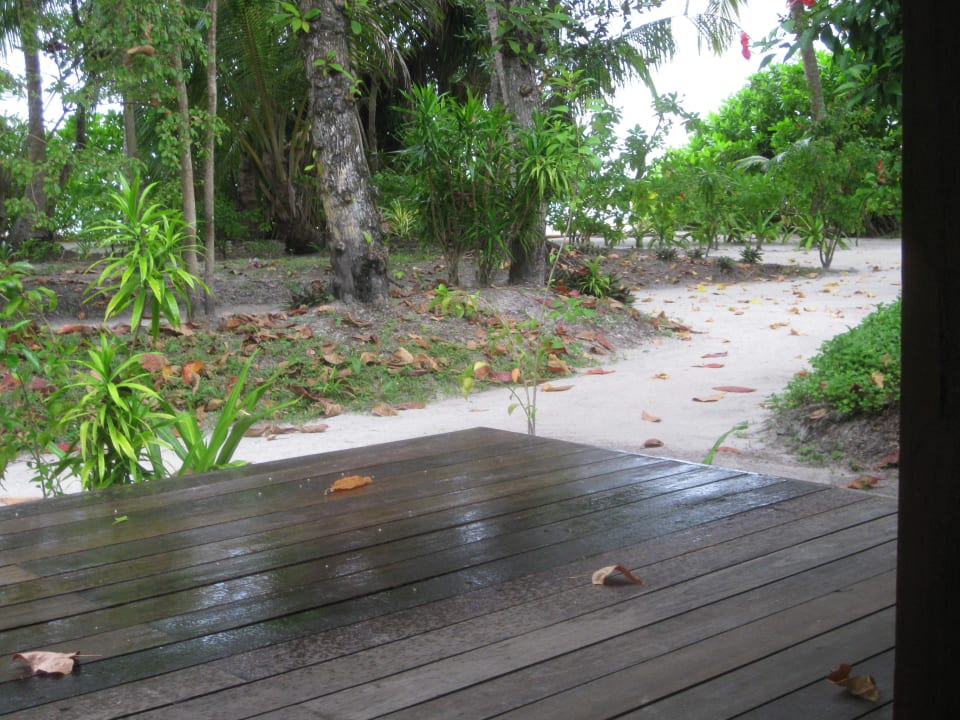 Leider gibt es auch mal Regen  Kuramathi Maldives