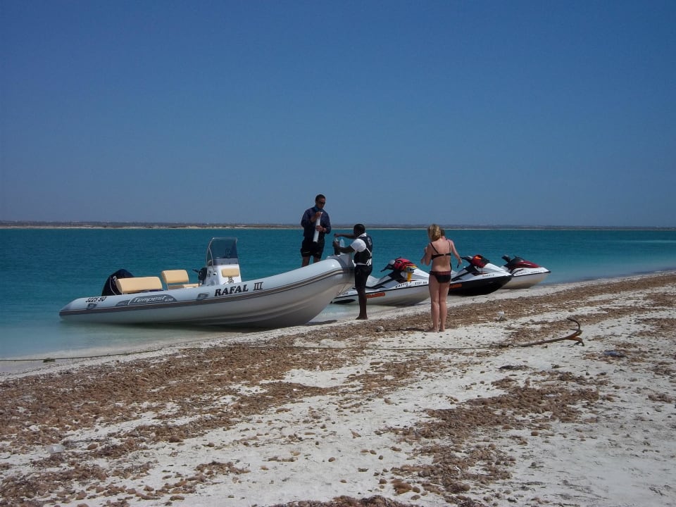 Unser Speedboot und Jetskis Hotel El Mouradi Djerba Menzel