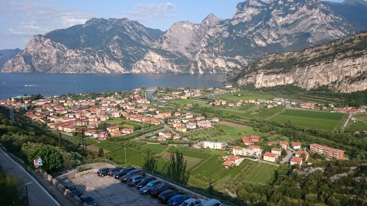 Ausblick vom Balkon Garda Hotel Forte Charme