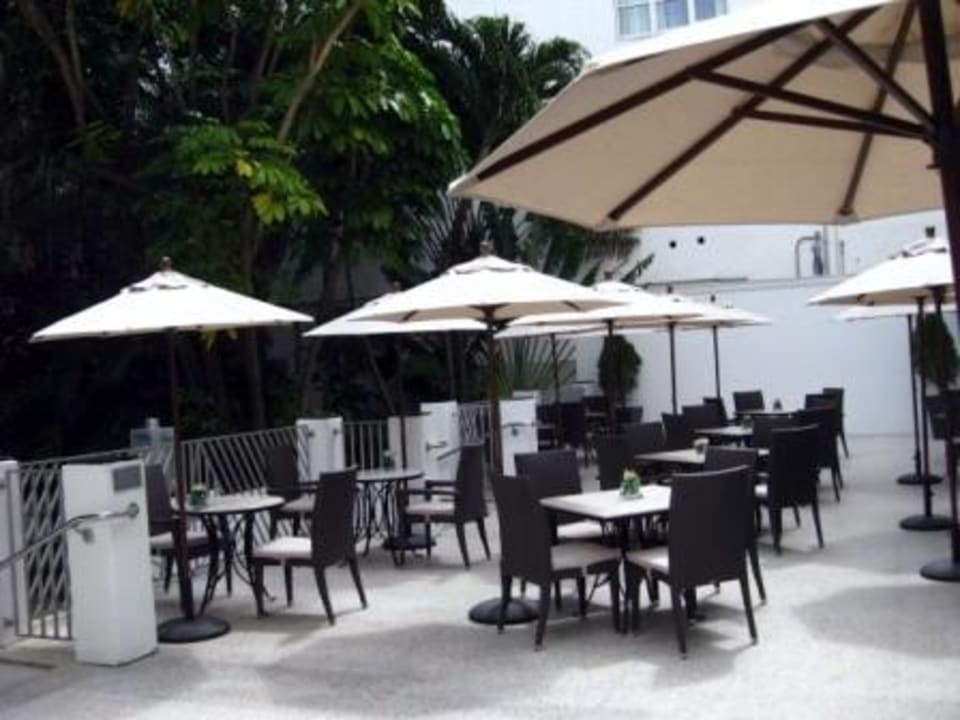 Aussenbereich Restaurant Hotel The National