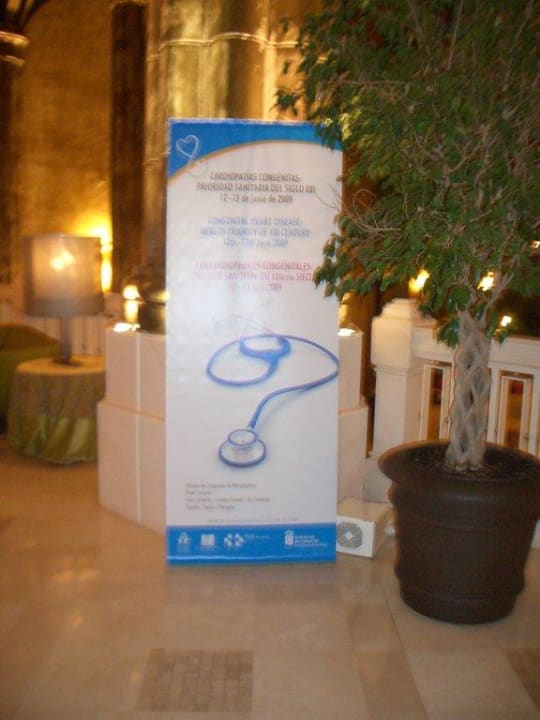 Hinweis auf Kardiologenkongress im Hotel Lopesan Villa del Conde Resort & Thalasso