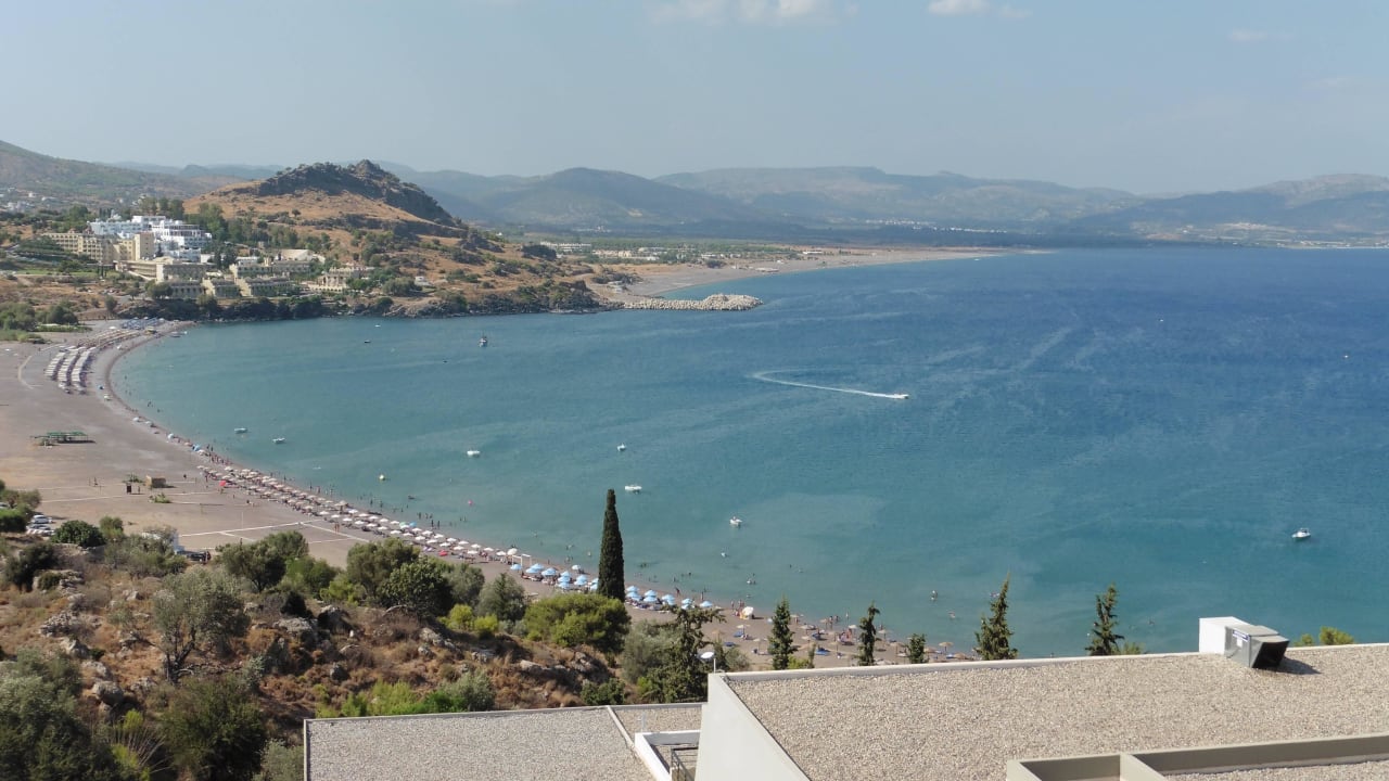 Ausblick in die Bucht Lindos Mare, Seaside Hotel