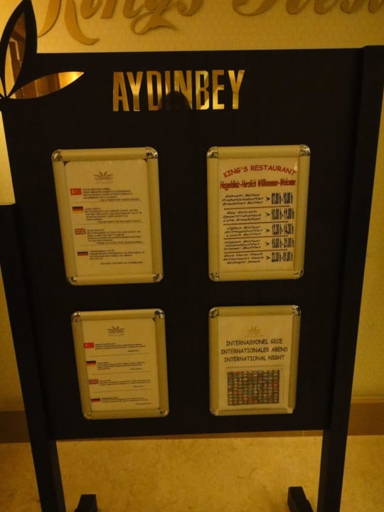 Restaurant Plan Aydinbey Kings Palace & Spa