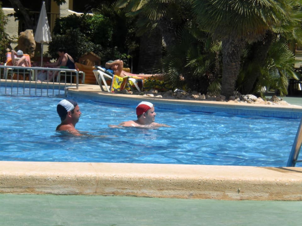 Wasserball im Pool La Santa Maria Hotel