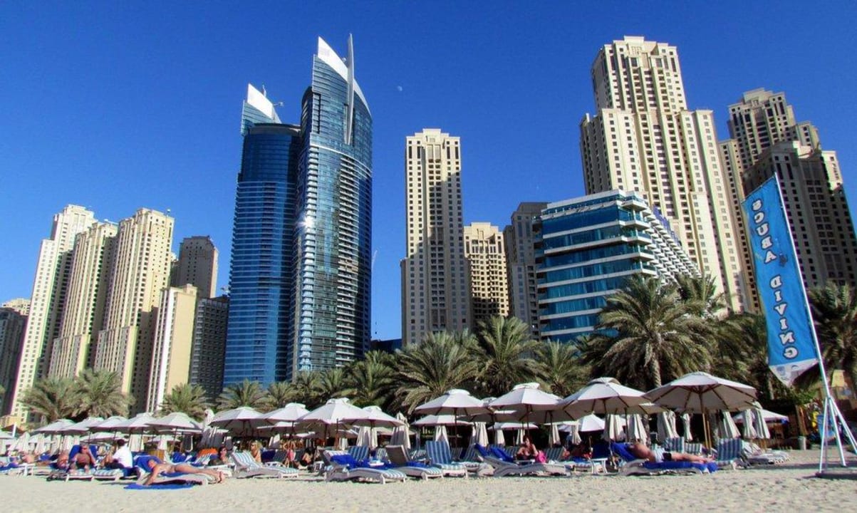 Beach view Hilton Dubai Jumeirah