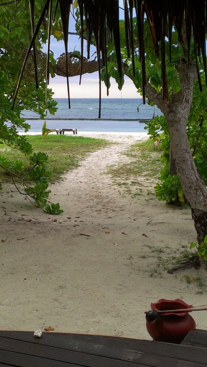 Das Meer vom Bungalow aus Kuredu Island Resort & Spa