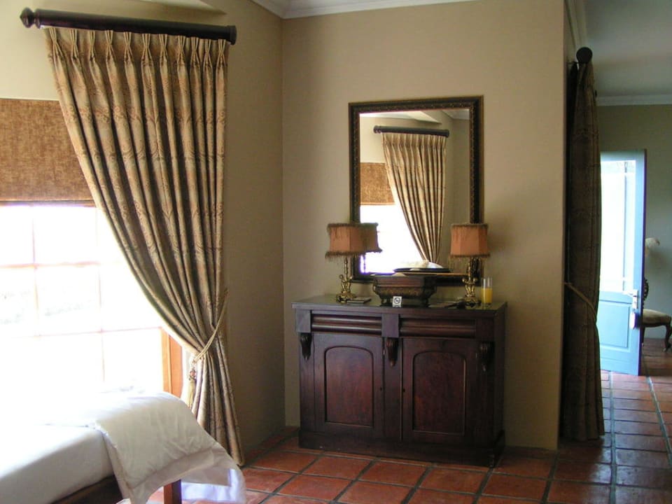 Blick in Richtung Eingang La Plume Guesthouse