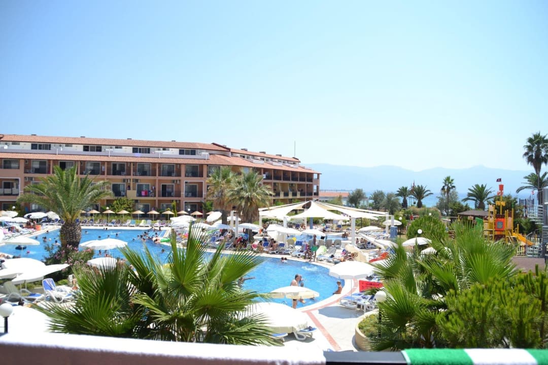 Ausblick von unserem Balkon Ephesia Holiday Beach Club