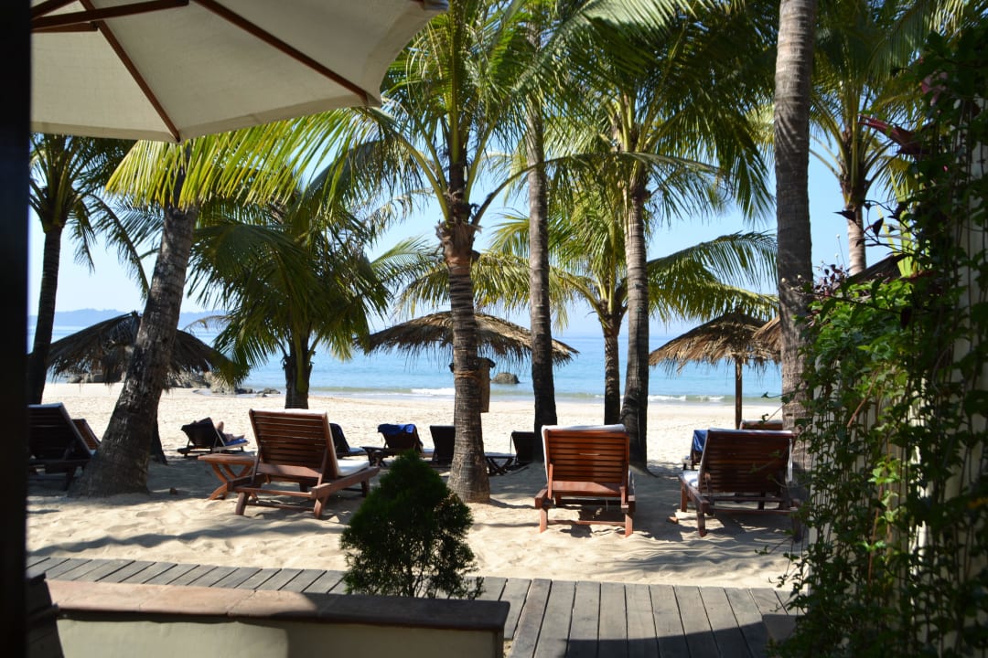 Blick vom Beachfront Bungalow Bayview - the beach resort