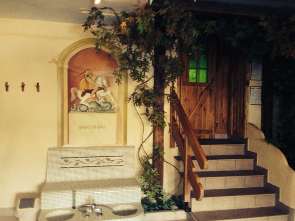 Tür zur Biosauna Hotel Tanneck