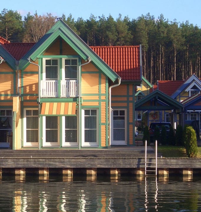 Aussenansicht Hafendorf Rheinsberg Ferienhaus Merker S 16