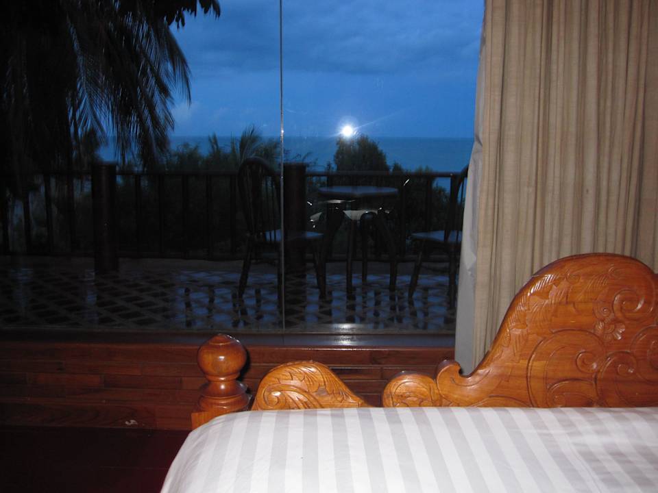 Vom Bett Blick auf das Meer Panviman Resort Koh Phangan