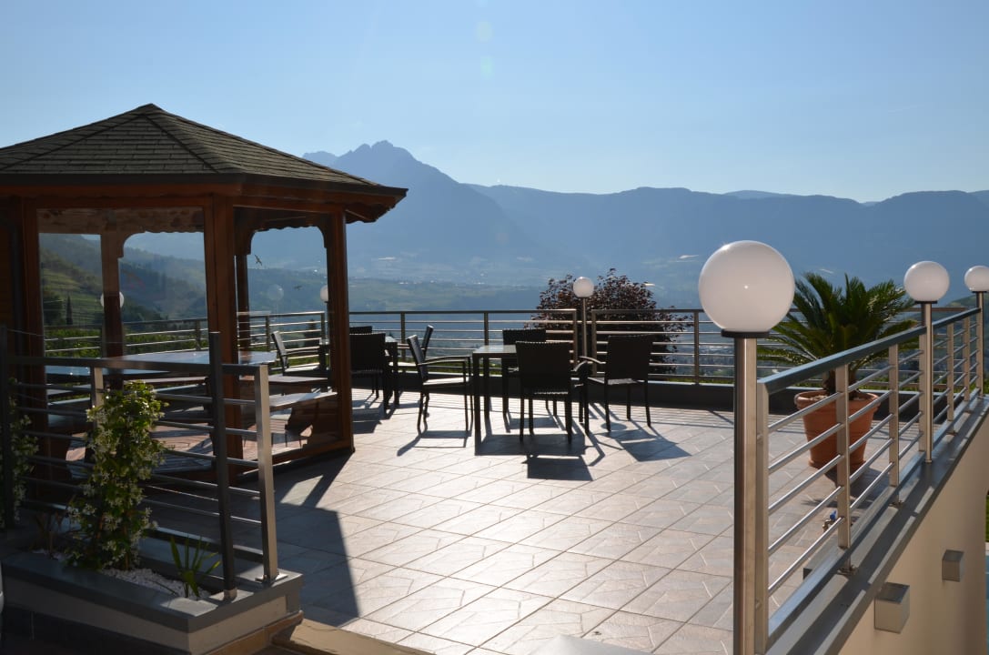 Terrasse mit Ausblick Pension Plarserhof