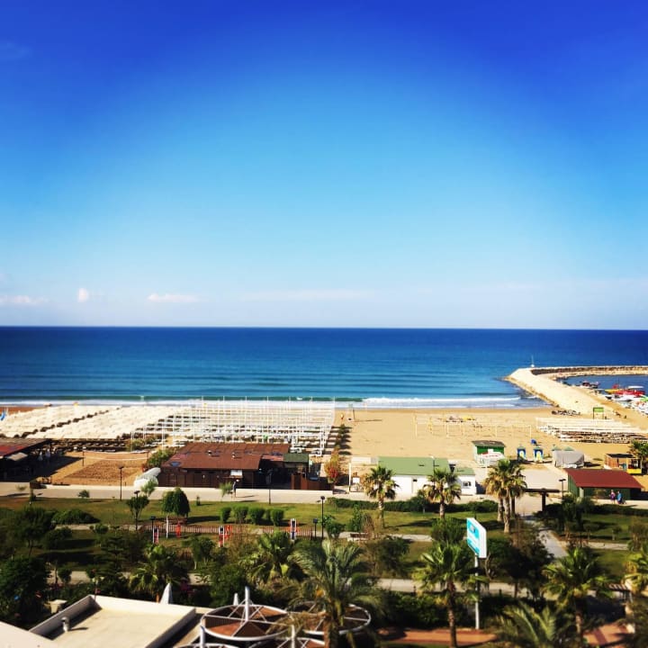 Ausblick Zimmer 4413 (Dachgeschoß) Sunis Evren Beach Resort Hotel & Spa