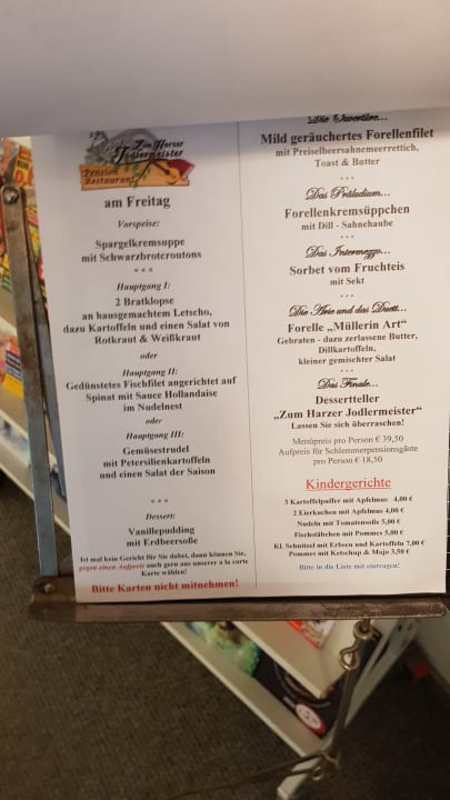 Gastro Zum Harzer Jodlermeister