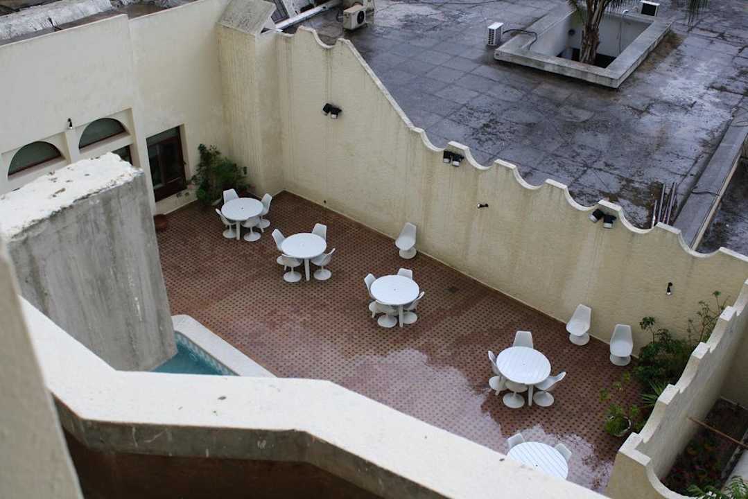 Blick in den Innenhof des Sofia Hotel Sofia