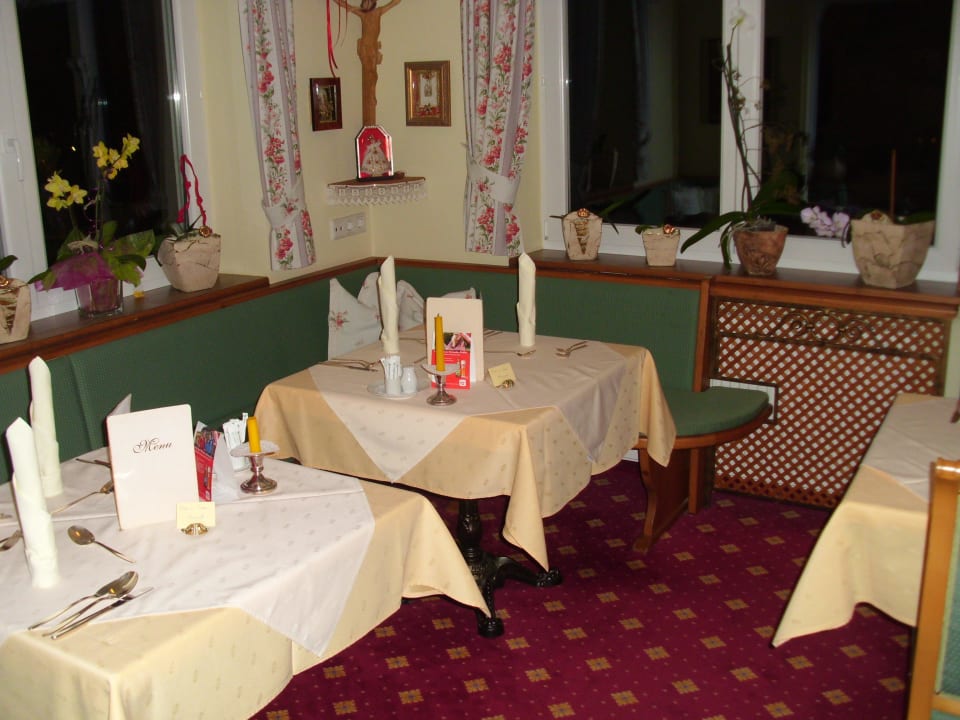 Unser Tisch im Restaurant Hotel Garni Sonnleitn