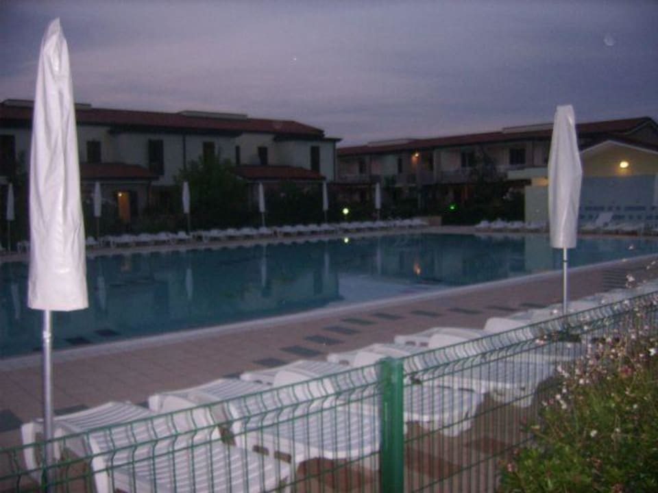 Pool bei Nacht Villaggio I Faggi